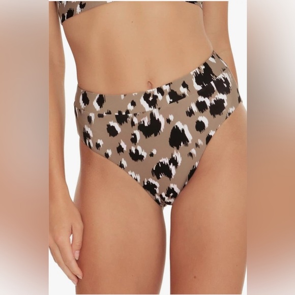 NWT Trina Turk Women's Standard Lynx Reversible Banded High Waist Bikini Bottom - Picture 7 of 9